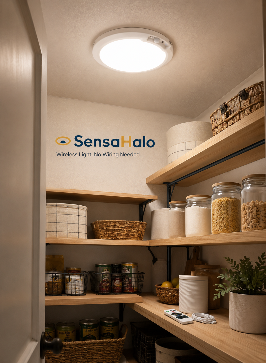 SensaHalo™ Rechargeable Motion Sensor Ceiling Light